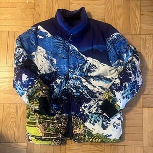 PAPER PLANE MENS ELEVATION PUFFER JACKET 'SAPPHIRE SKIES'